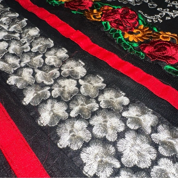 Indian Style Women’s *L* Floral Tunic Dress Elaborate Detailed Extravagant Light - Picture 7 of 14